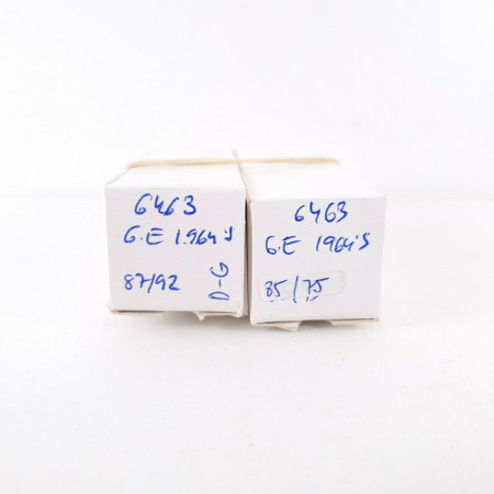 2 X 6463 TUBE. HEINTZ AND KAUFMAN BRANDED. 1964 GE PRODUCTION. D-G. CÑ  ENA