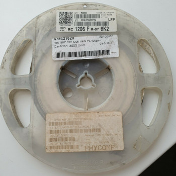 10 x 6.2K 1/4W 1% 100PPM SMD PHYCOMP RESISTOR. (R367) CA394U2500F230721
