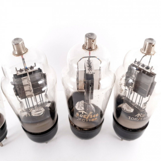 4 X VU111 / CV1111 / AU5 MARCONI-OSRAM TUBE. BLACK PLATES. NOS. AJ  ENA