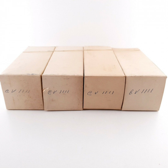 4 X VU111 / CV1111 / AU5 MARCONI-OSRAM TUBE. BLACK PLATES. NOS. AJ  ENA