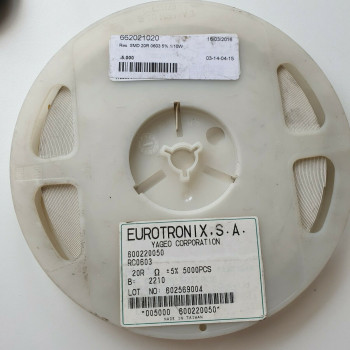 10 x 20R 1/10W 5% SMD EUROTRONIX RESISTOR. (R371) CA394U5000F230721