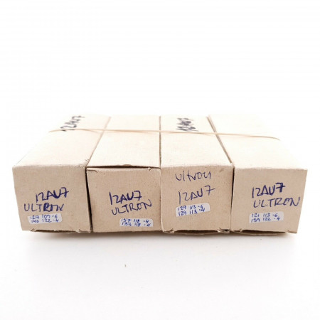 4 X 12AU7 / ECC82 ULTRON TUBE. 1960s PROD. MATCHED QUAD. AH  ENA