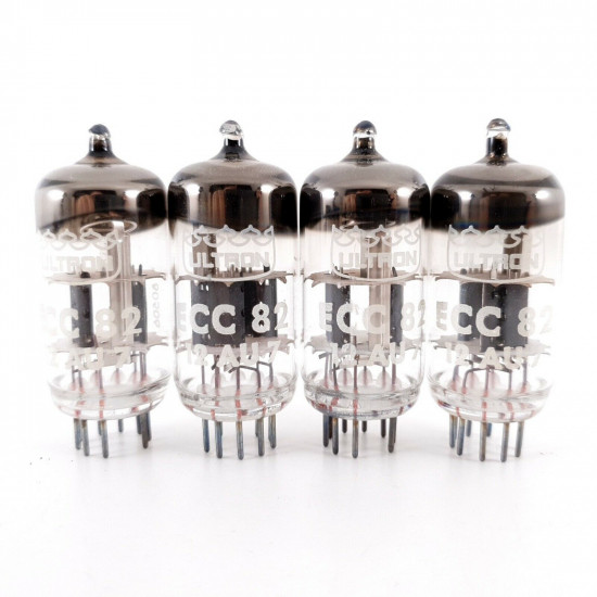 4 X 12AU7 / ECC82 ULTRON TUBE. 1960s PROD. MATCHED QUAD. AH  ENA