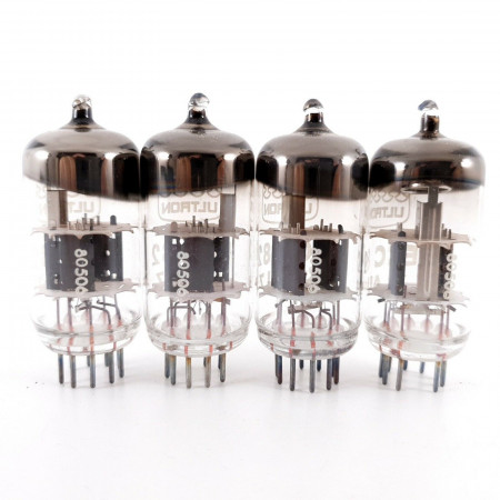 4 X 12AU7 / ECC82 ULTRON TUBE. 1960s PROD. MATCHED QUAD. AH  ENA