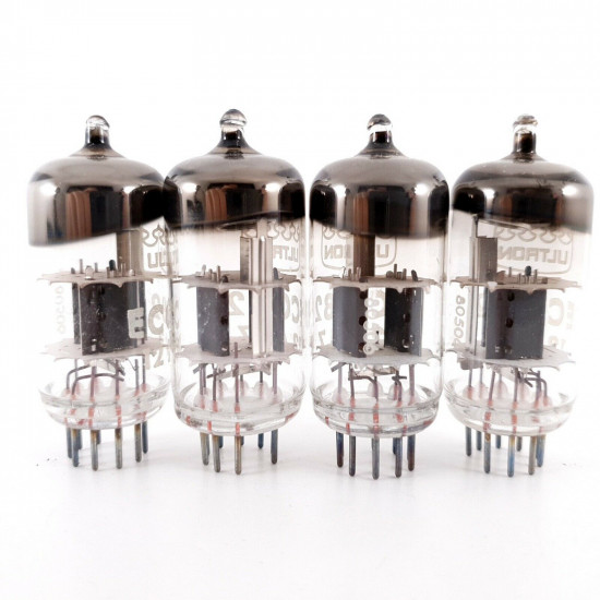 4 X 12AU7 / ECC82 ULTRON TUBE. 1960s PROD. MATCHED QUAD. AH  ENA