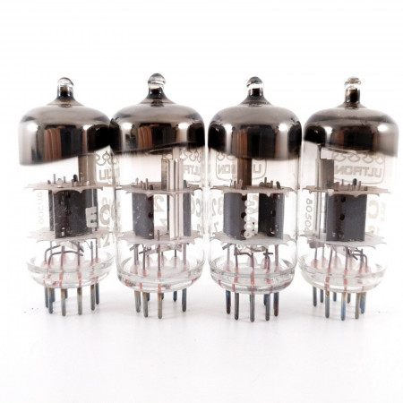4 X 12AU7 / ECC82 ULTRON TUBE. 1960s PROD. MATCHED QUAD. AH  ENA