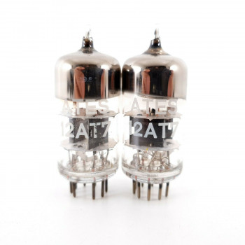 2 X 12AT7 / CV455 TUBE. ATES BRAND. BLACK PLATES. CÑ  ENA 2