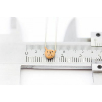 CERAMIC CAPACITOR 120pF 10% 50V NOS ( New Old Stock ) 20PC. C565U142F100415