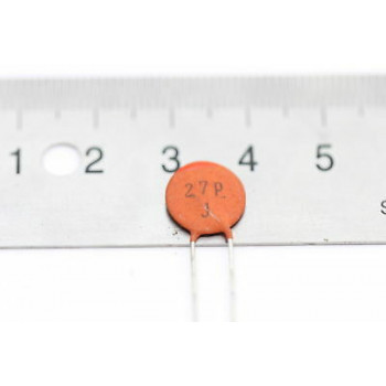 CERAMIC CAPACITOR 27pF J 5% NOS ( New Old Stock ) 10PC CA57U78F131015