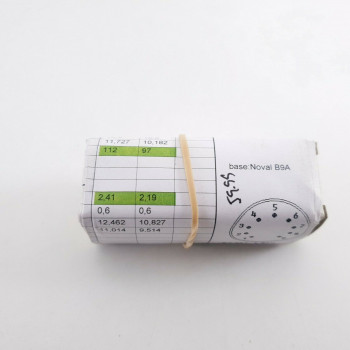 1 X E82CC TUBE. RTC BRAND. GREEN LOGO. LADDER PLATES. CO  ENA 2