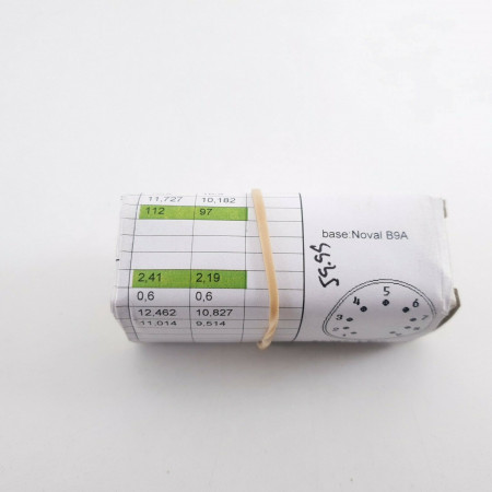 1 X E82CC TUBE. RTC BRAND. GREEN LOGO. LADDER PLATES. CO  ENA