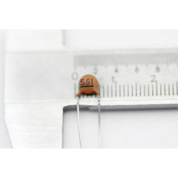 CERAMIC CAPACITOR 561pF 63V NOS (New Old Stock) 5PC. CA76U212F041016
