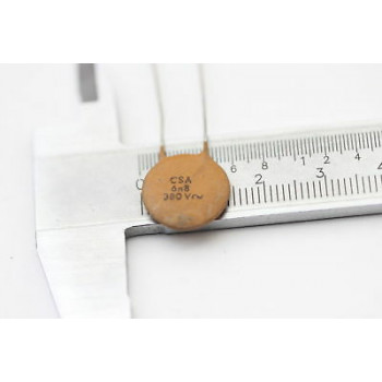 CERAMIC CAPACITOR CSA 6.8nF 380V AC NOS (New Old Stock) 3PC. CA76U142F041016