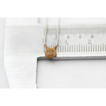 CERAMIC CAPACITOR THOMSON 0.47nF 100V NOS (New Old Stock) 3PC. CA75U2245F031016