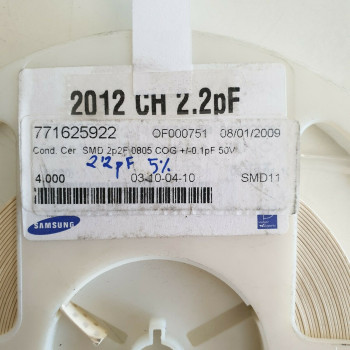 5 x 2.2pF 50V 5% SMD SAMSUNG CAPACITOR. CA389U2400F240621