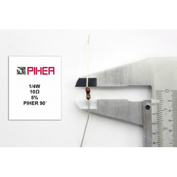 VINTAGE PIHER RESISTOR. 1/4W 10Ohm 10R 5% *4 PC* NEW ORIGINAL 1990´S+