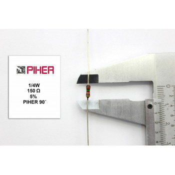 VINTAGE PIHER RESISTOR. 1/4W 150Ohm 150R 5% *4 PC* NEW ORIGINAL 1990´S+