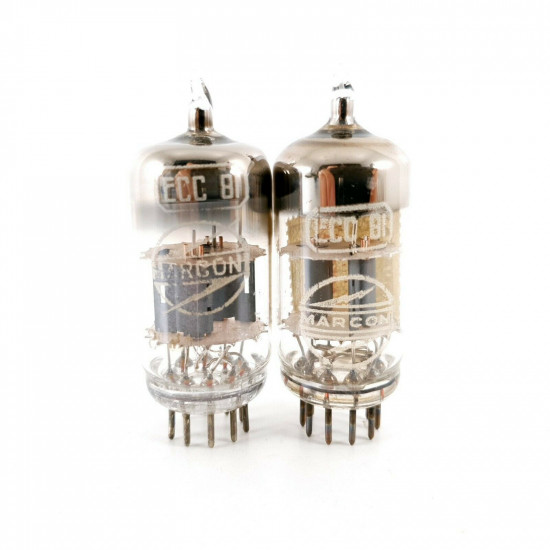 2 X ECC81 TUBE. MARCONI BRAND. MATCHED PAIR. CA  ENA