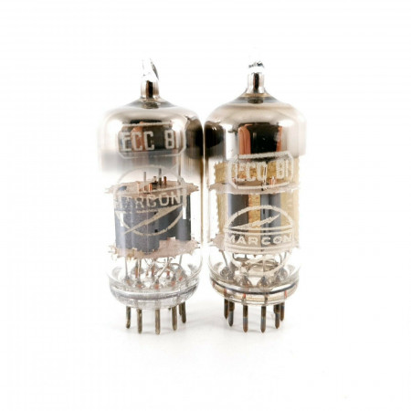 2 X ECC81 TUBE. MARCONI BRAND. MATCHED PAIR. CA  ENA