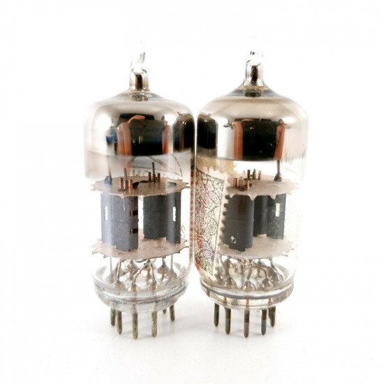 2 X ECC81 TUBE. MARCONI BRAND. MATCHED PAIR. CA  ENA