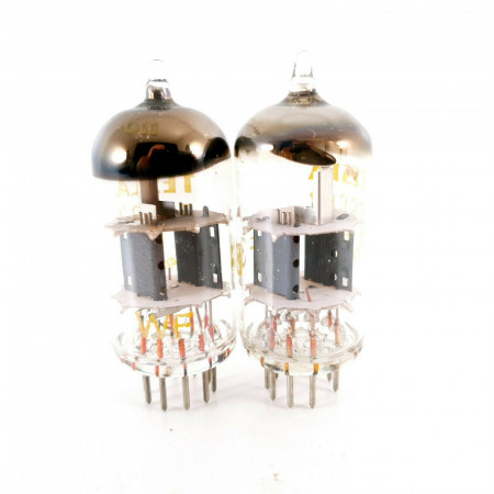 2 X ECC82 TUBE. TESLA BRAND. CLOSED GETTER. 1960s PRODUCTION. CA  ENA