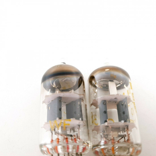 2 X ECC82 TUBE. TESLA BRAND. CLOSED GETTER. 1960s PRODUCTION. CA  ENA