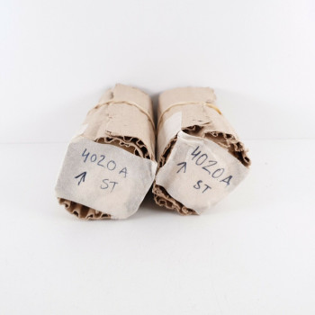 2 X 4020A ST TUBE. CHROME PLATES. 1940s BRITISH ARMY PRODUCTION. NOS. CV  ENA