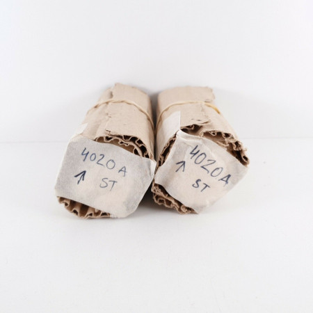 2 X 4020A ST TUBE. CHROME PLATES. 1940s BRITISH ARMY PRODUCTION. NOS. CV  ENA