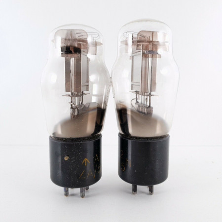 2 X 4020A ST TUBE. CHROME PLATES. 1940s BRITISH ARMY PRODUCTION. NOS. CV  ENA