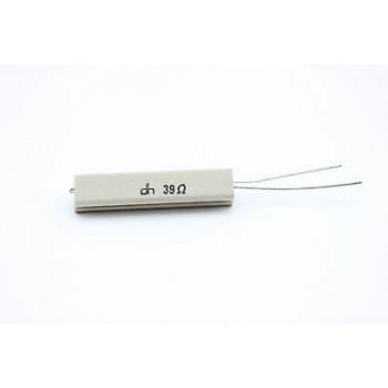 CEMENTED CERAMIC RESISTOR 39 OHM 10W DH VERTICAL NOS (New Old Stock) *1PC* U3