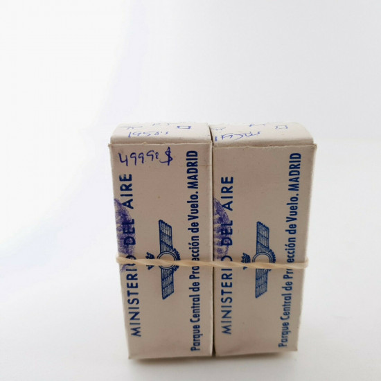 2 X 12AX7S RT TUBE. DUAL SOLID GETTER MESH ON TOP. 1950s. MATCHED PAIR. CQ  ENA