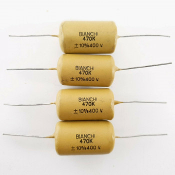 4 X 470K 470000pF 0.47uF 400V 10% MULLARD MUSTARD (BIANCHI PHILIPS) CQ  ENA
