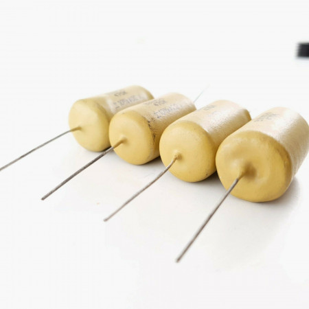 4 X 470K 470000pF 0.47uF 400V 10% MULLARD MUSTARD (BIANCHI PHILIPS) CQ  ENA