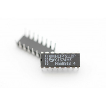 HEF4511BP PHILIPS INTEGRATED CIRCUIT NOS ( New Old Stock ). 1PC. C536BU7F050615