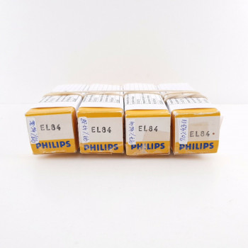 4 X EL84 PHILIPS TUBE. CODES rX4 V0E. MATCHED QUAD 2. AF  ENA
