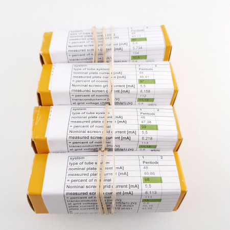 4 X EL84 PHILIPS TUBE. CODES rX4 V0E. MATCHED QUAD 2. AF  ENA