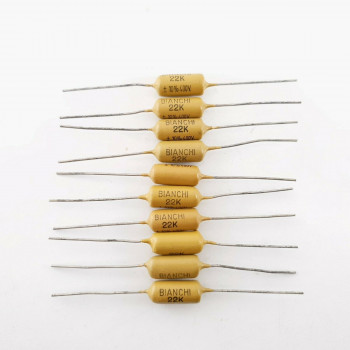 10 X 22K 22000pF 0.022uF 400V 10% MULLARD MUSTARD (BIANCHI PHILIPS) CQ  ENA