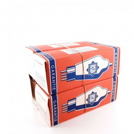 4 X RL12T15 TEKADE / VALVO TUBE. 1940s PROD. NIB IN RSD BOX. NOS. AJ  ENA