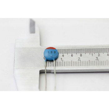 CERAMIC CAPACITOR PIHER 18pF 500V +-5% NOS (New Old Stock) 3PC. CA75U3370F240320