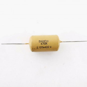 1 X 470K 470000pF 0.47uF 400V 10% MULLARD MUSTARD (BIANCHI PHILIPS) CQ  ENA