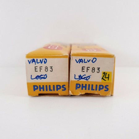 2 X EF83 VALVO TUBE. 24. CH45