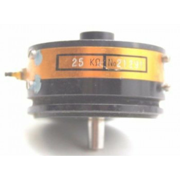 HIGH ACCURACY POTENTIOMETER SAGEM 25K OHM 0,25% W/O ON/OFF 1PC. CA304U1F300617