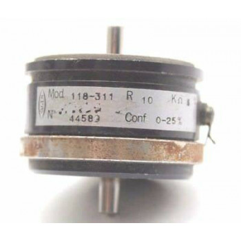HIGH ACCURACY POTENTIOMETER SAGEM 10K OHM 5% W/O ON/OFF NOS 1PC. CA304U1F290617