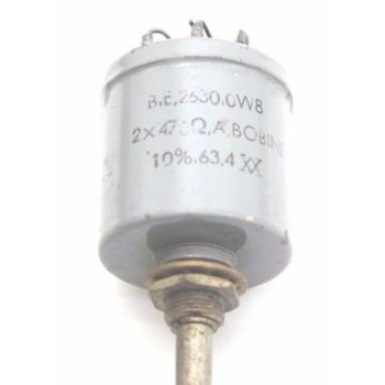 POTENTIOMETER BE 470 + 470 OHM 10% LOG W/O ON/OFF NOS CA304U1F290617