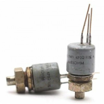 POTENTIOMETER VARIOHM 470 OHM 10% LIN W/O ON/OFF NOS CA304U3F290617