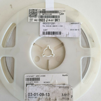 10 x 9.1K 1/10W 5% SMD YAGEO RESISTOR. CA389U3800F250621