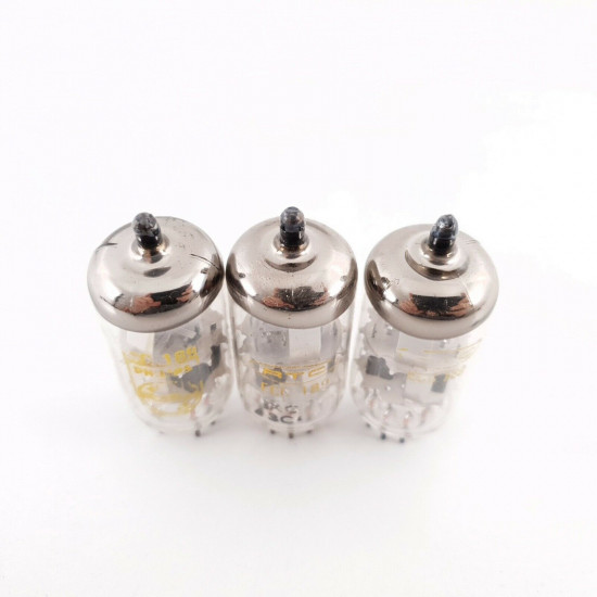 3 X ECC189 TUBE. PHILIPS PRODUCTION. DIMPLE GETTER. USED.  CÑ  ENA
