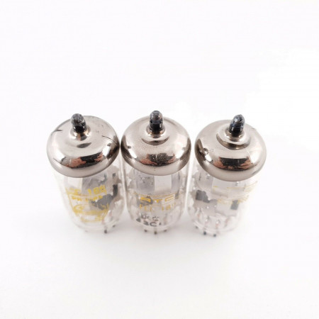 3 X ECC189 TUBE. PHILIPS PRODUCTION. DIMPLE GETTER. USED.  CÑ  ENA