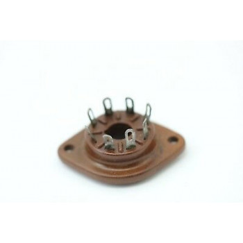 HIGH QUALITY OLD OCTAL TUBE SOCKET BAQUELITE PHENOLIC. RZOC4.