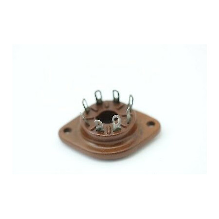 HIGH QUALITY OLD OCTAL TUBE SOCKET BAQUELITE PHENOLIC. RZOC4.